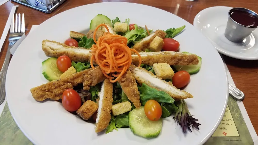 Great Salad with Chicken Strips Very Fresh