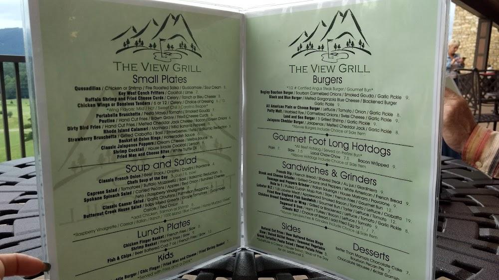 The View Grill Menu image 4